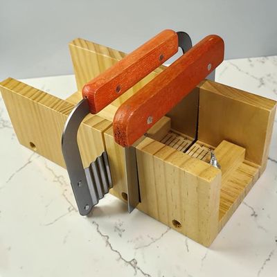 Wooden Candle/Soap Cutter Box with Blades